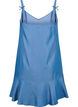 Midi denim dress with spaghetti straps, Blue, Packshot image number 1