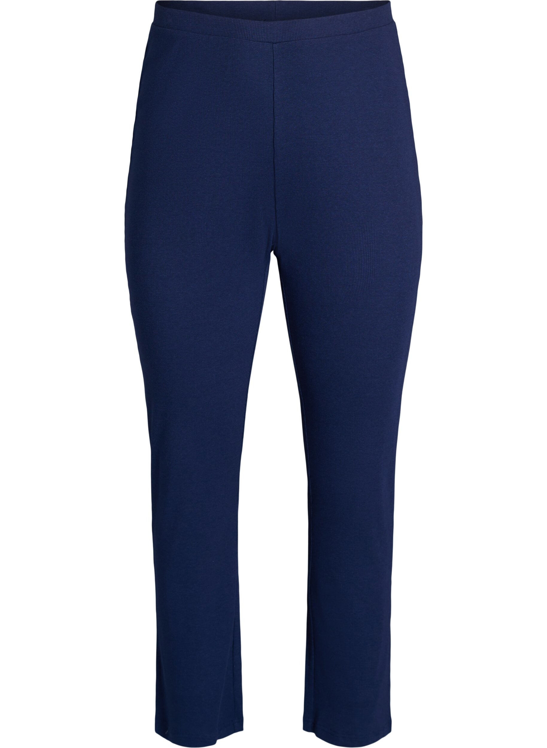 Pyjama bottoms with a ribbed texture and an elasticated waistband