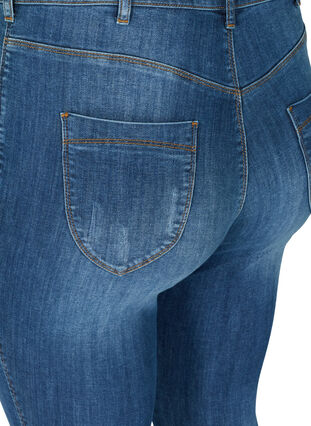Amy jeans with wear details, Blue denim, Packshot image number 3