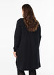 Knit dress with high neck and zipper, Black, Model image number 2