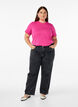 Basic cotton T-shirt with round neck, Rose, Model image number 1