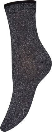 Glitter socks, Black, Packshot image number 0