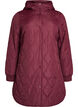 Mid-length quilted jacket with a hood, 0655, Packshot image number 0