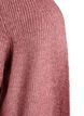 Long ribbed cardigan with an open front, Rose, Packshot image number 2
