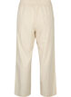 High-waisted trousers in cotton and linen, Whitecap Gray, Packshot image number 1