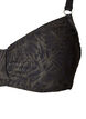 Underwired bikini top with a textured pattern, Dark Grey, Packshot image number 2
