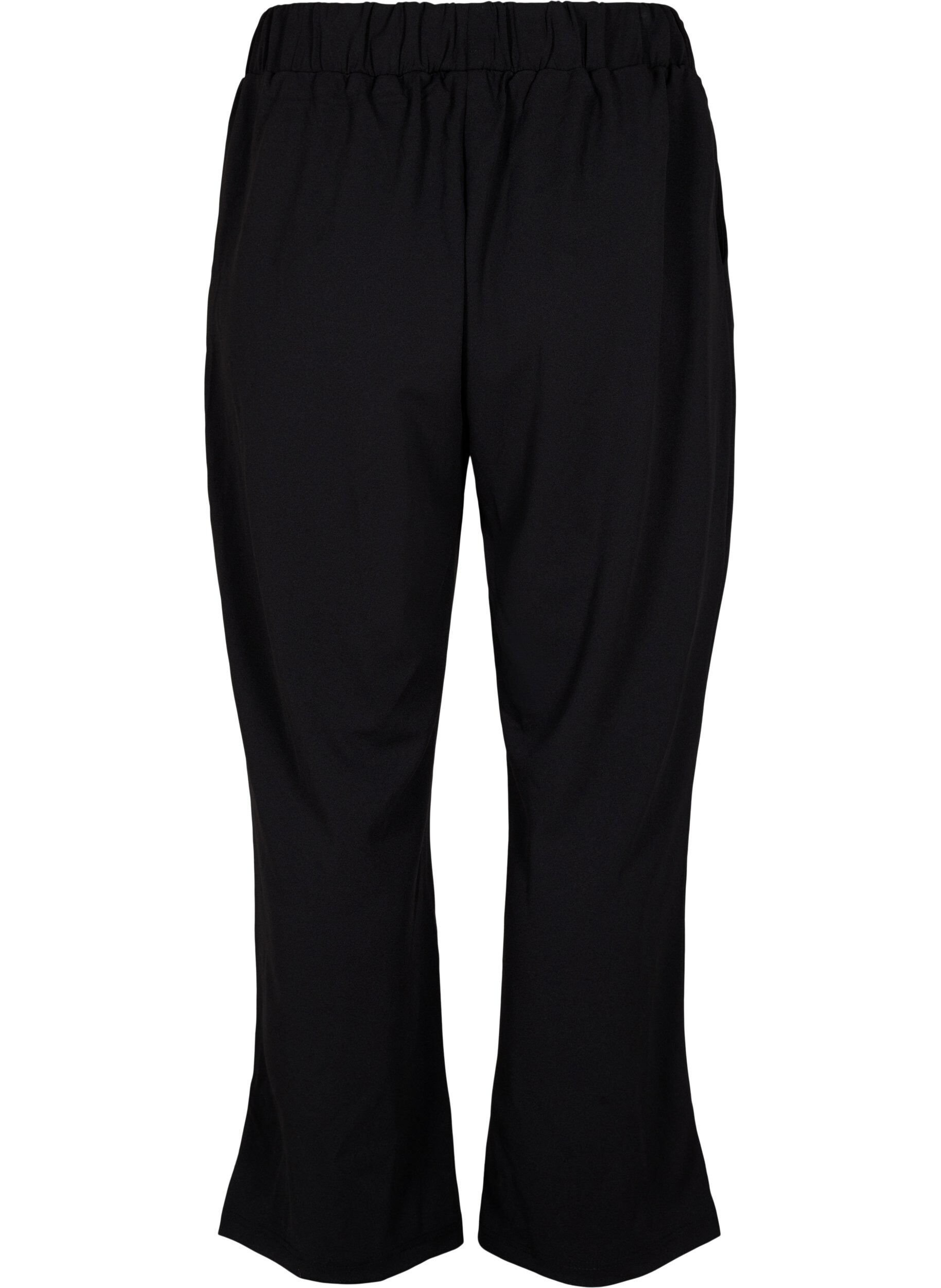 Zizzifashion Loose trousers with pockets, Black, Packshot image number 1