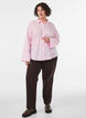 Shirt with floral embroidery and wide sleeves, Pink, Model image number 1