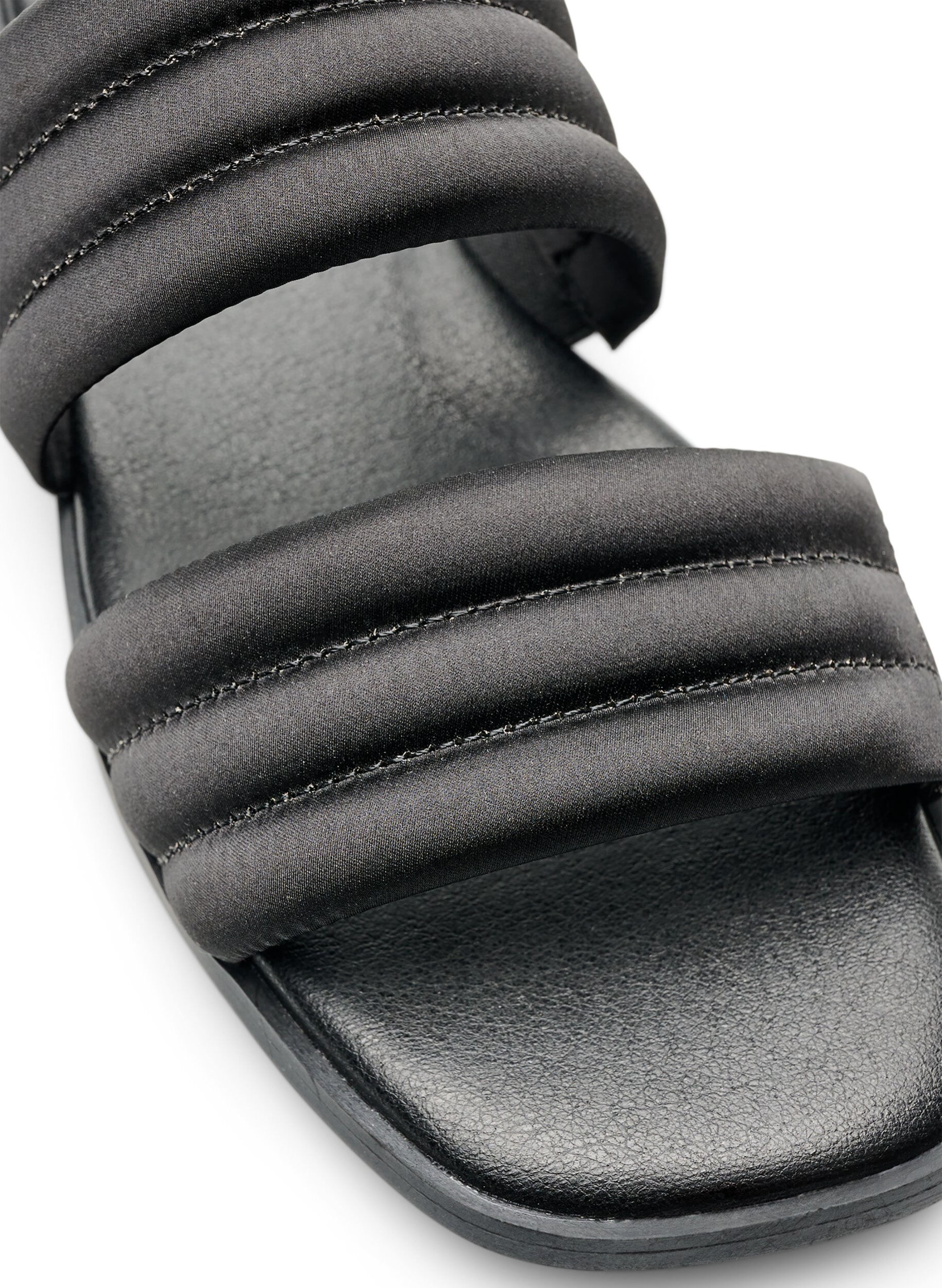Zizzifashion Sandal with padded straps, Black, Packshot image number 3
