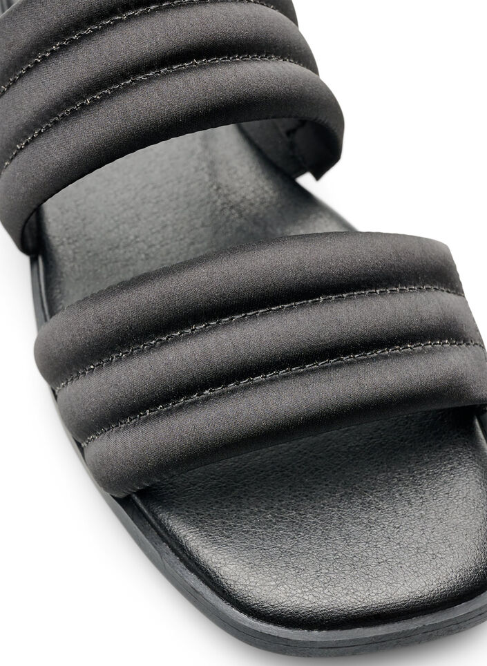 Sandal with padded straps, Black, Packshot image number 3