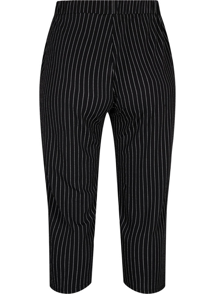 Loose trousers with 7/8 length, Black, Packshot image number 1