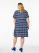 Patterned dress with panels, Blue, Model image number 2
