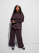 Sweatshirt with high collar and zipper, Brown, Model image number 1