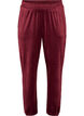 Loose velour trousers, Red, Packshot image number 0