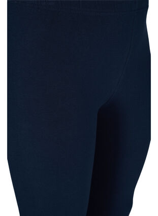 Cotton leggings with print details, Dark Sapphire, Packshot image number 2