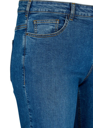 Gemma jeans with high waist and regular fit, Blue denim, Packshot image number 2