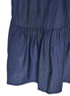 Short viscose dress with ruffle details, Blue, Packshot image number 3