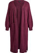 Long knit cardigan with pockets, Red, Packshot image number 0