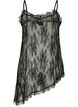 Lace dress with asymmetric cut, Black, Packshot image number 1