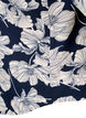 Shirt blouse with v-neck and print, Navy B. Flower AOP, Packshot image number 3