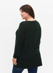 Knitted blouse in cotton-viscose blend, Green, Model image number 2