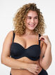Padded strapless bra with detachable straps, Black, Model image number 3