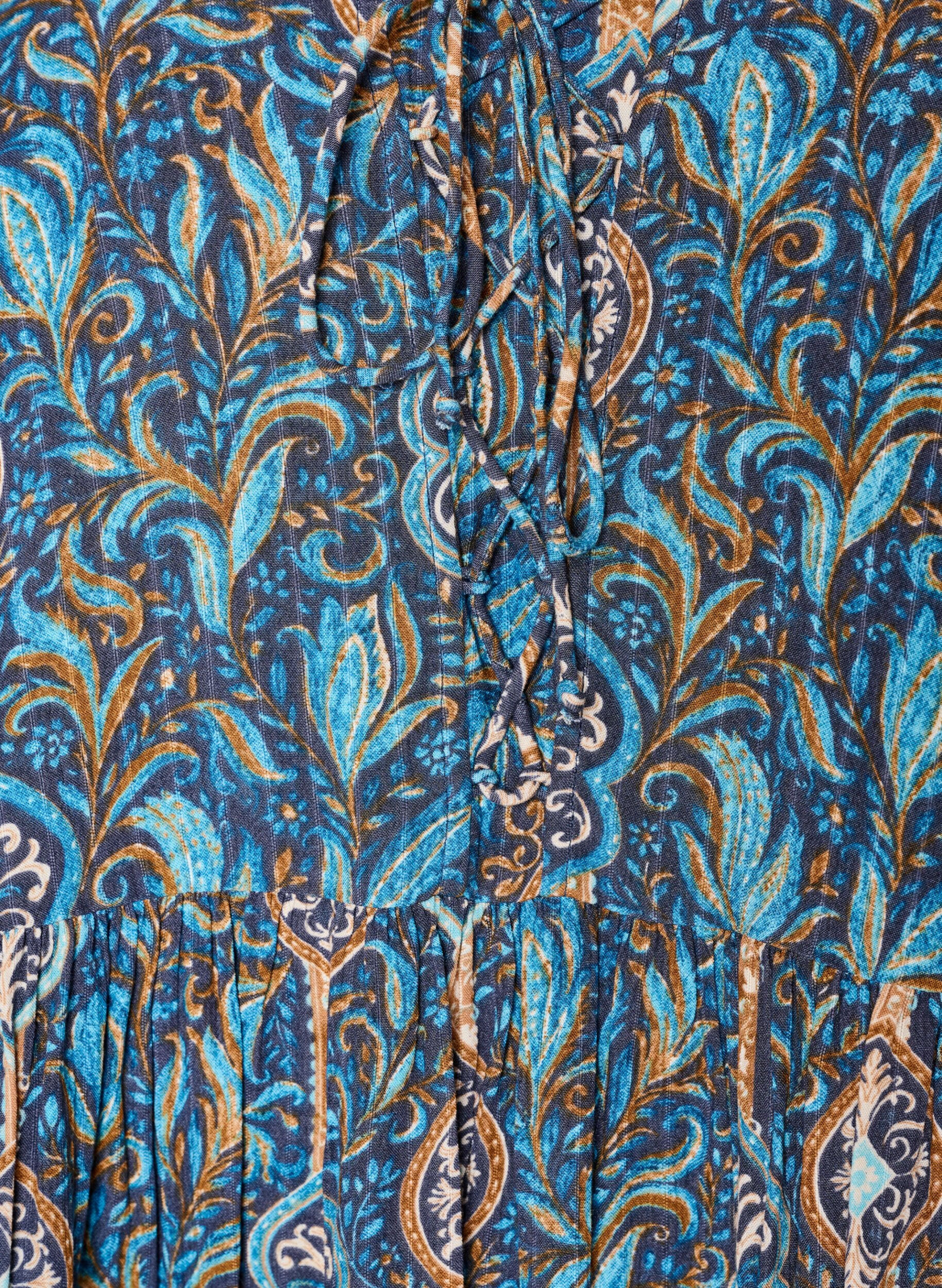 ZizzifashionBlouse with paisley print and lace detail, Light Blue, Packshot image number 2