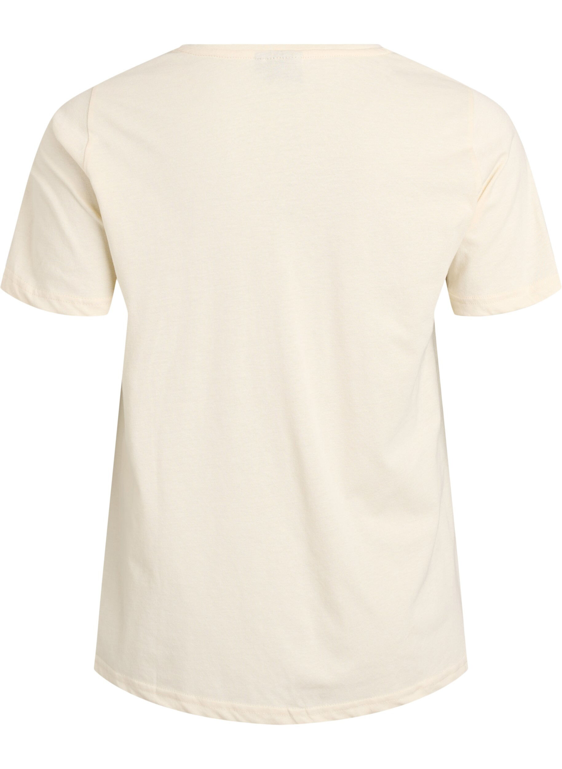 ZizzifashionT-shirt with motif, Vanilla, Packshot image number 1