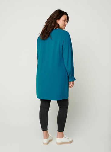 Long-sleeved tunic, Blue Coral, Model image number 1