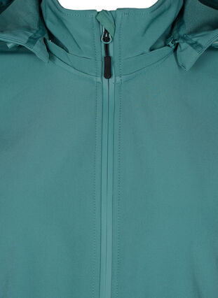 Softshell jacket with detachable hood, Sagebrush Green, Packshot image number 2