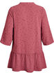 Tunic with embroidered floral pattern and 3/4 sleeves, Rose, Packshot image number 1