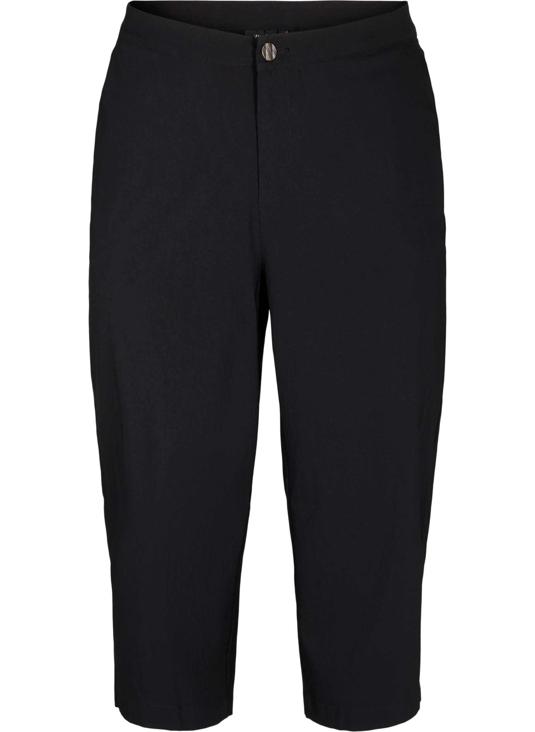 Zizzifashion Culotte trousers in mixed fabric, Black, Packshot image number 0