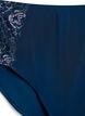 Microfiber panties with lace and a regular waist, Blue, Packshot image number 2