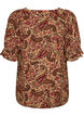 Viscose blouse with paisley print and a square neckline, Brown, Packshot image number 1