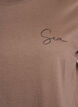 T-shirt with print details on the front and back, Brown, Packshot image number 2