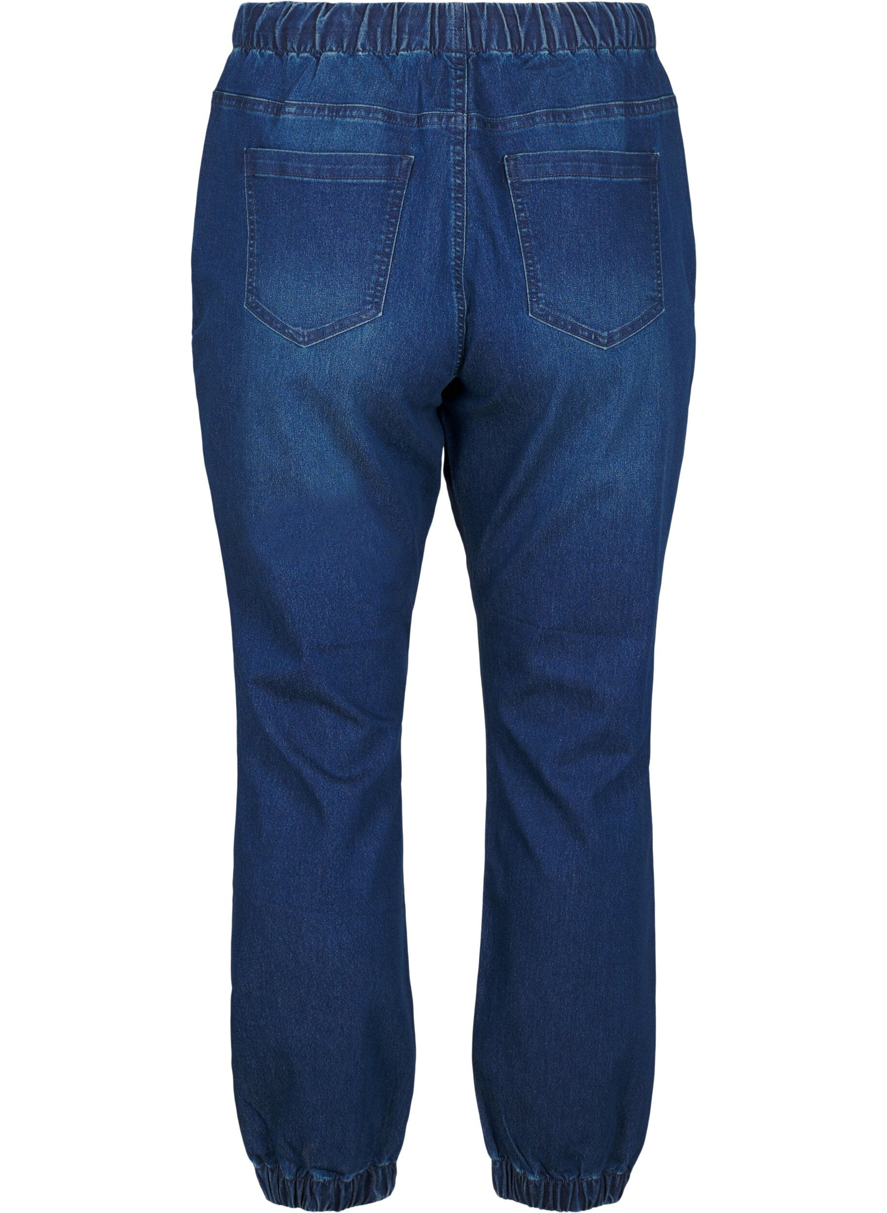 ZizzifashionDenim joggers with pockets, Blue, Packshot image number 1
