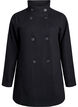 Short coat with A-line shape, Black, Packshot image number 0