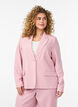 Classic blazer with single button closure and pockets, Rose, Model image number 0