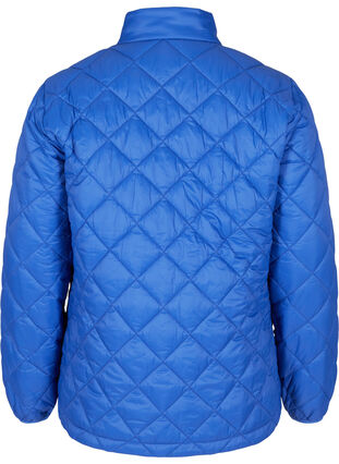 Lightweight quilted jacket with zip and pockets, Dazzling Blue, Packshot image number 1