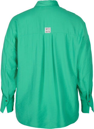 Long-sleeved viscose shirt, Mint, Packshot image number 1