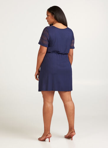 Short-sleeved dress , Mood Indigo, Model image number 1
