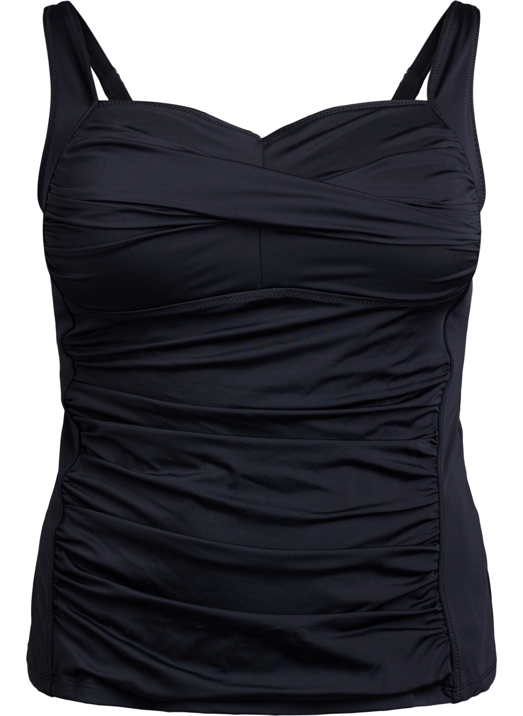 Tankini with drapes