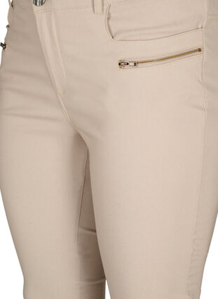 Close-fitting capri trousers in viscose blend, Pure Cashmere, Packshot image number 2