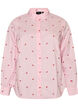 Shirt with embroidered flowers, Pink, Packshot image number 0