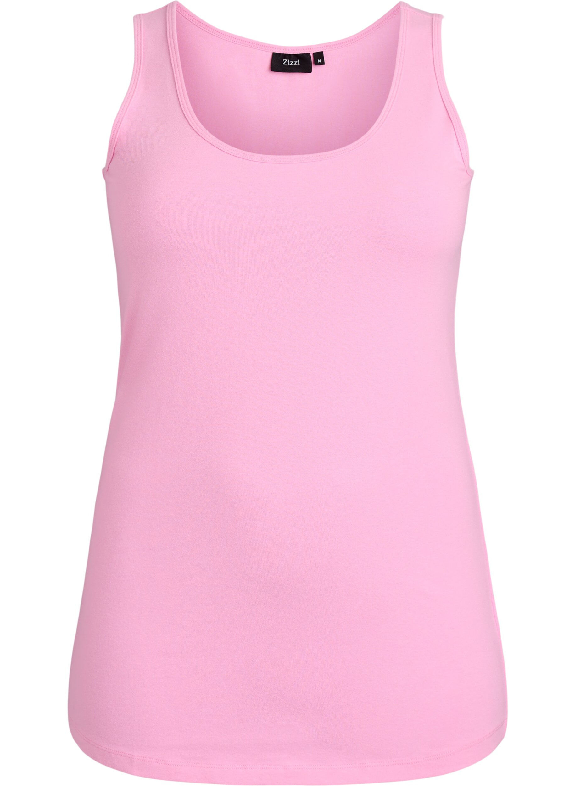 Solid color basic top in cotton
