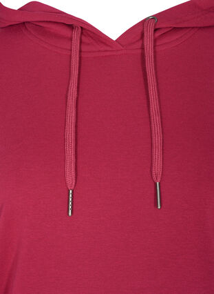 Sweatshirt with hood and pockets, Sangria, Packshot image number 2