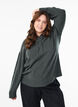 Knitted hoodie, Green, Model image number 0