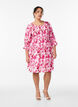 Smocked dress with floral print, Pink, Model image number 1