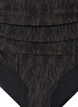 High-waisted bikini bottoms with a structured pattern, Dark Grey, Packshot image number 2