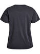 Organic cotton t-shirt with print, Dark Grey, Packshot image number 1